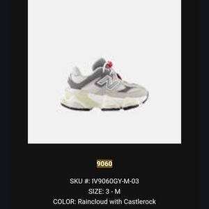 Babies new balance 9060 grey